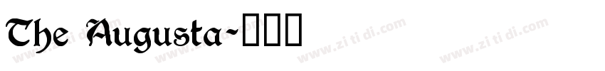 The Augusta字体转换